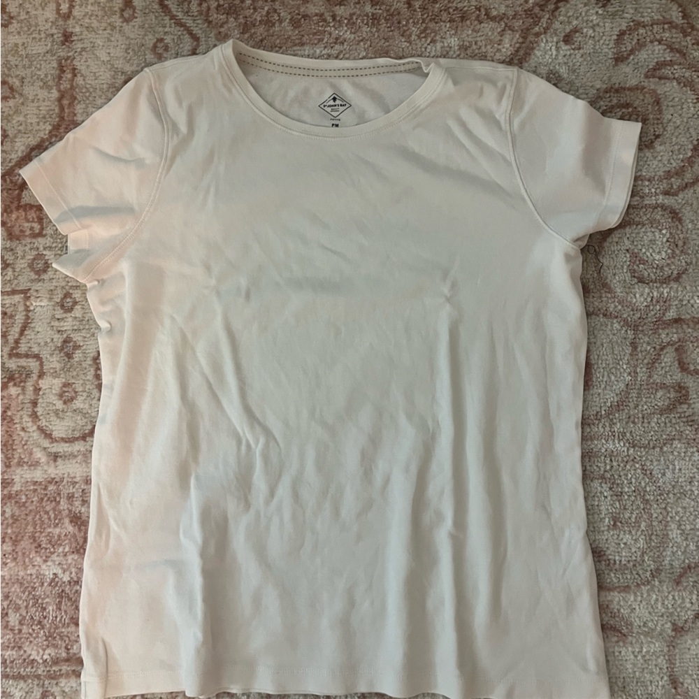 St. John's Bay White Short Sleeve Tee